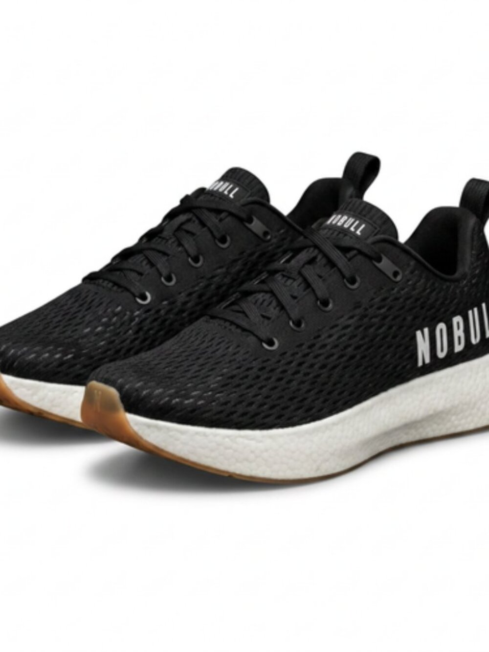 NoBull Journey Sneakers M 13.5  W 15 Black/White Walking Running Gym Trainers